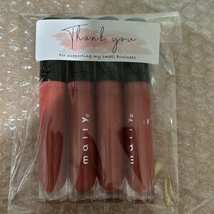4 Mally Beauty Kiss Me Lip Gloss  (XOX)  a tawny peach /You will receive…